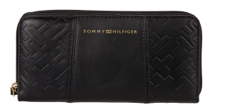 Dámská velká LOGO peněženka Tommy Hilfiger - černá