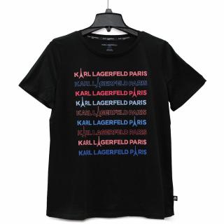Dámské tričko Karl Lagerfeld s krátkým rukávem - černé Velikost: XS