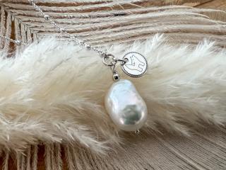 Náhrdelník Baroque Pearl Fox Barva povrchové úpravy stříbra: Rhodium