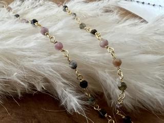 Náhrdelník Lace Fox Colorful Edition Drahý kámen: Odstíny turmalínu, Zvolte přívěsek: Medailonek