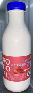 Kefírové mléko ochucené Druh: jahoda, Objem, ml: 500
