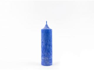 14 x 4 cm 6.čakra - Čakrová svíce modrá