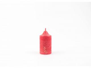 8 x 4,5 cm Rituální svíce červená