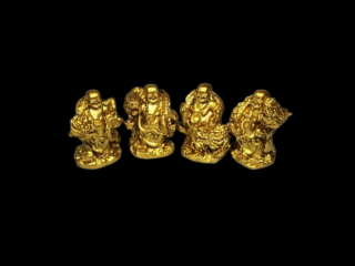 Buddha - zlatý, malý 2,5 cm