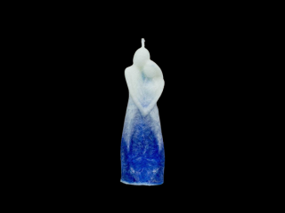 Párová svíce - modrá