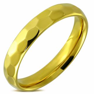 Prsten Comfort Fit Half-Round Gold Velikost prstenu: 10