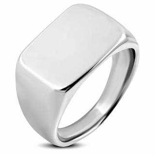 Prsten s plochou chirurgická ocel RMT730  + možnost gravírování Velikost prstenu: 10