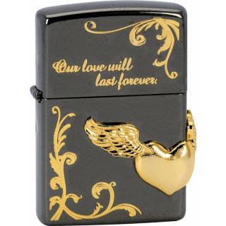 Zapalovač Zippo Wing heart 28185  + možnost gravírování