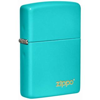 Zippo Classic Flat Turquoise Logo 26952