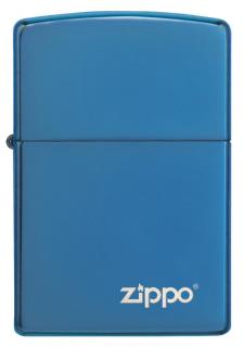 Zippo High Polish Blue Logo 20446ZL  + možnost gravírování