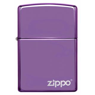 Zippo High Polish Purple Logo 26415  + možnost gravírování
