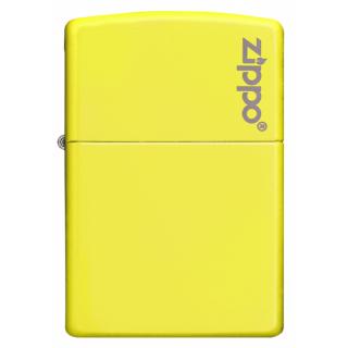 Zippo Neon Yellow Logo 26745
