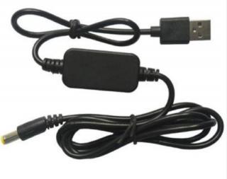 Redukce USB -  DC 5,5/2,1mm 5-12V