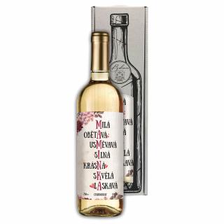 Dárkové víno -  Maminka - Chardonnay 0,75