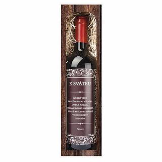 Dárkové víno - Svátek Merlot 0,75