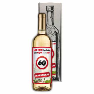Dárkové víno - Vše nejlepší 60 Chardonnay 0,75