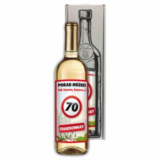 Dárkové víno - Vše nejlepší 70 Chardonnay 0,75