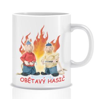 Hrnek Pat a Mat - Obětavý hasič