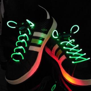 LED tkaničky do bot zelené