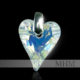 Náhrdelník Wild Heart Crystal AB včetně řetízku (MADE WITH SWAROVSKI® ELEMENTS)