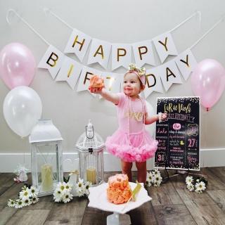 Narozeninová girlanda - Happy Birthday