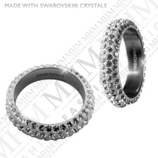Prsten Pavé Ring s krystaly Swarovski