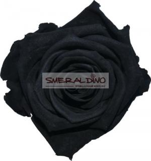 STABILIZOVANÁ RŮŽE BALENÁ BLACK - černá (-"věčná" růže v dárkovém balení)
