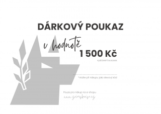 Dárkový poukaz (elektronický) Hodnota: 1500