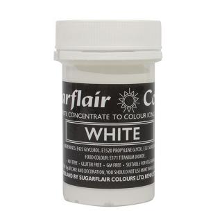 Pastelová gelová barva Sugarflair - White
