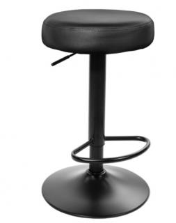 Barová židle Atlanta černá s černým podstavcem