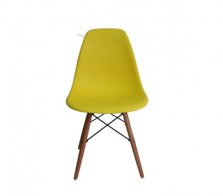 Jídelní židle BASIC žlutá - skandinávský styl