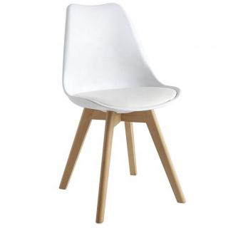 Jídelní židle SCANDI bílá - skandinávský styl