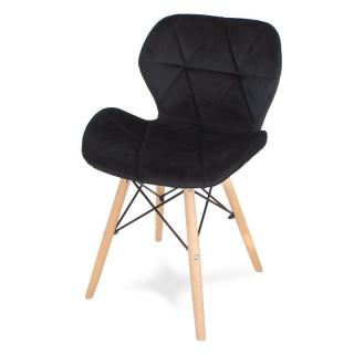 Jídelní židle SKY černá - skandinávský styl