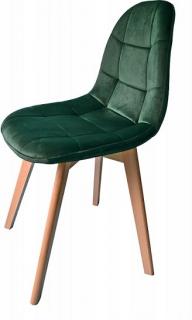 Sametová židle Montreal zelená