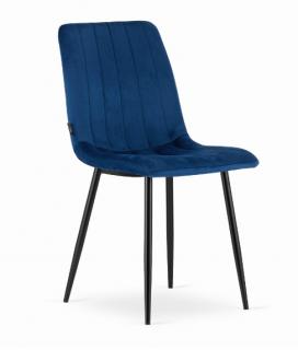 Sametová židle Verona modrá