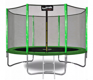 Trampolína s vnější síťkou 252 cm - ZELENÁ