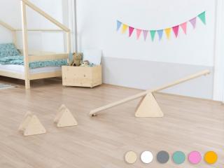 Benlemi Montessori balanční set pro děti TRIΔNGLES Zvolte barvu: Bílá
