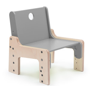 Dětská dřevěná rostoucí židle Barevné provedení: Nube - šedá