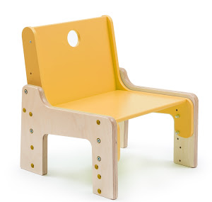 Dětská dřevěná rostoucí židle Barevné provedení: Sole - žlutá