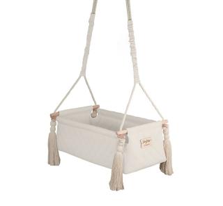 Houpačka/kolébka pro miminka Newborn Swing Babysteps krémová