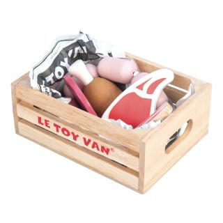 Le Toy Van Dřevěná bedýnka s masem a uzeninami