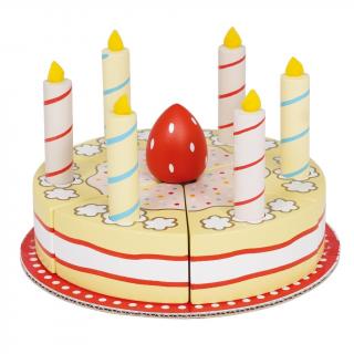 Le Toy Van dřevěný narozeninový dort vanilkový