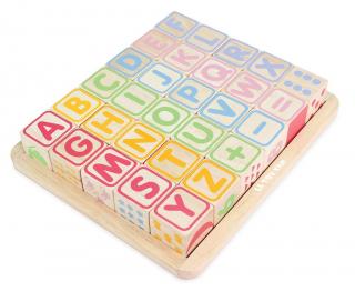 Le Toy Van Petilou Multifunkční dřevěné kostky s čísly a abecedou
