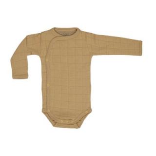 Lodger Dětské body Romper Solid Long Sleeves Honey Velikost: 62