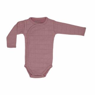 Lodger Dětské body Romper Solid Long Sleeves Plush Velikost: 56