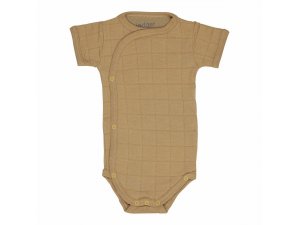 Lodger Dětské body Romper Solid Short Sleeves Honey Velikost: 56