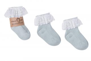 Mama's Feet Dětské ponožky Vintage Love Minty mintové Velikost: 3-5 let
