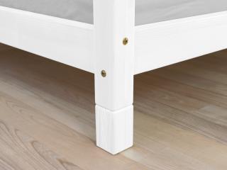 Sada přídavných nohou postele FOOTS Barva: Bílá, Varianta: Pro noční stolek NANOC (2 kusy), Výška: 10 cm