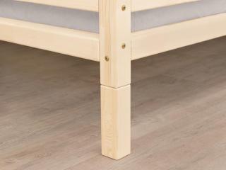 Sada přídavných nohou postele FOOTS Barva: Přírodní dekor bez laku, Varianta: Pro noční stolek NANOC (2 kusy), Výška: 20 cm