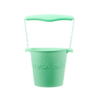 Scrunch Dětský silikonový kbelíček na písek Mint